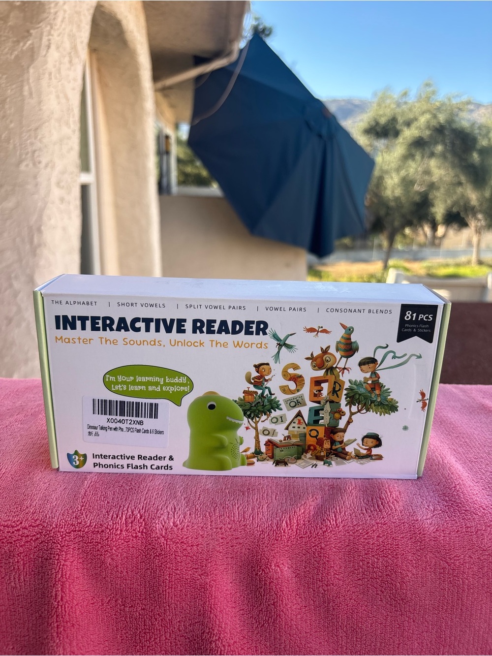 Interactive Reader Phonics Flash Cards Talking Learning Toy 81 Piece Set